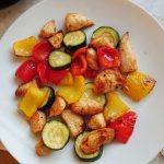 air fryer cajun chicken and vegetables