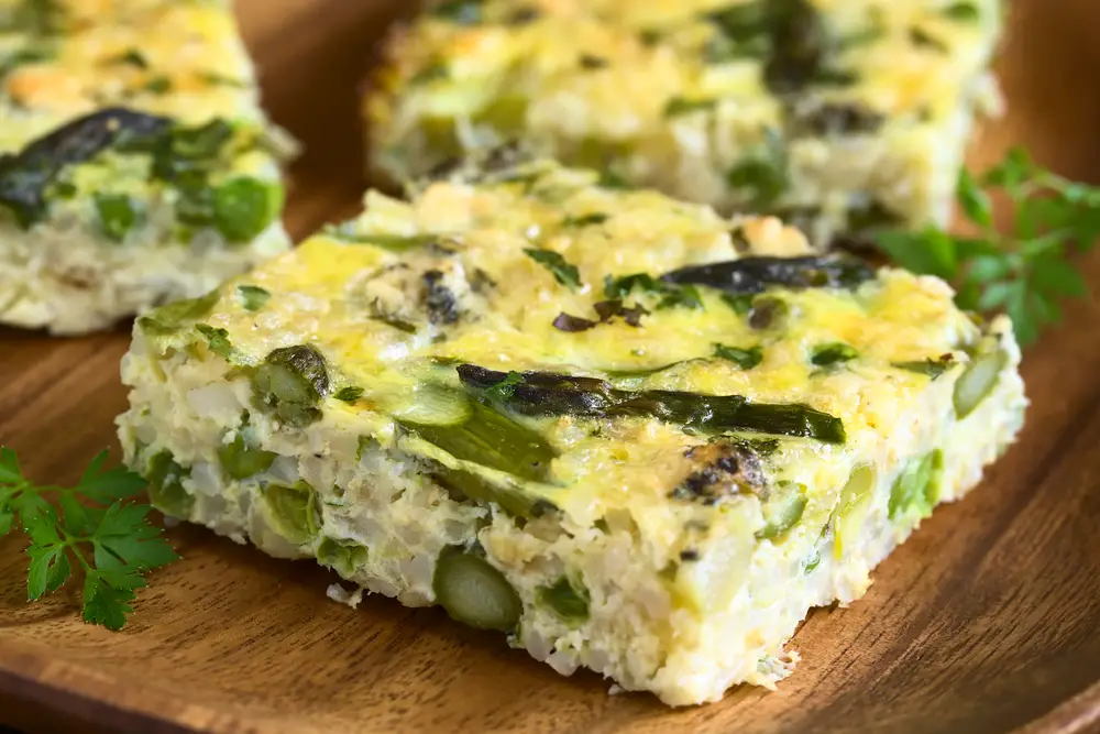 Air Fryer Asparagus Frittata