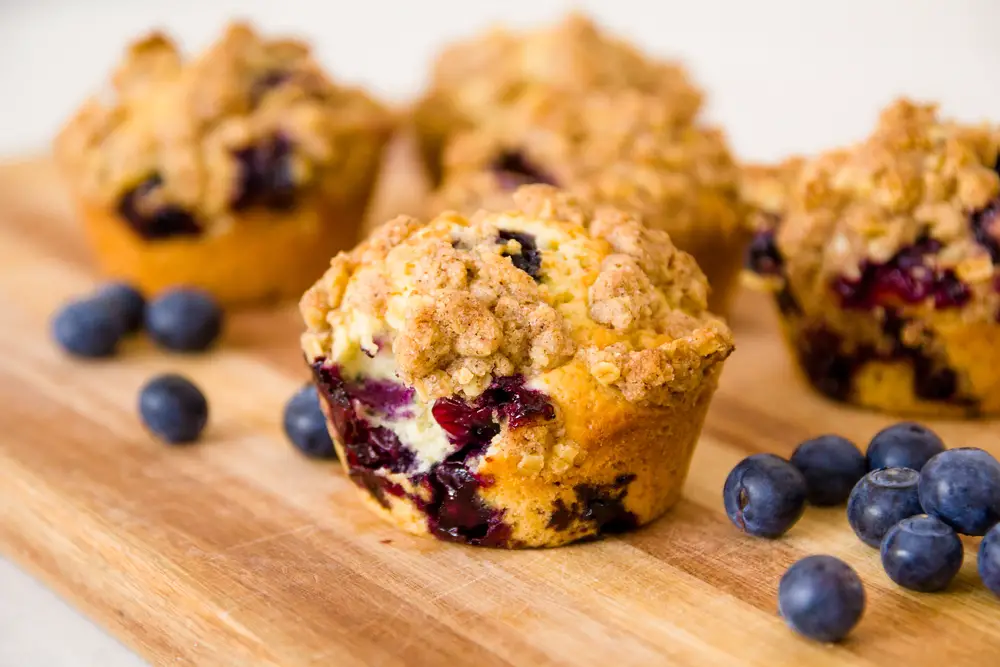 Air Fryer Blueberry Muffins