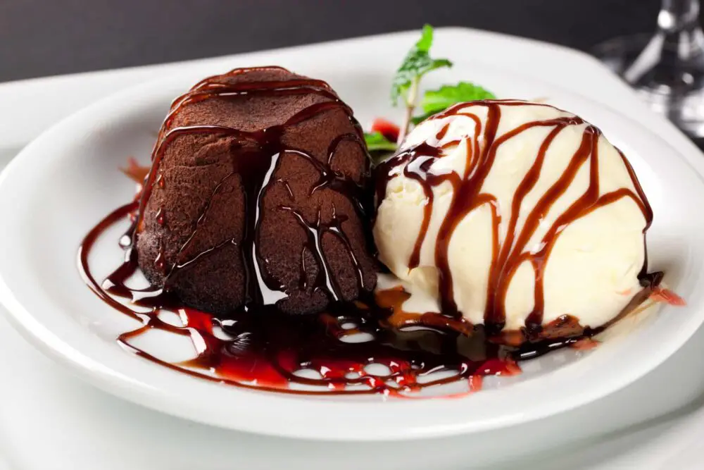 Air Fryer Chocolate Lava Cake