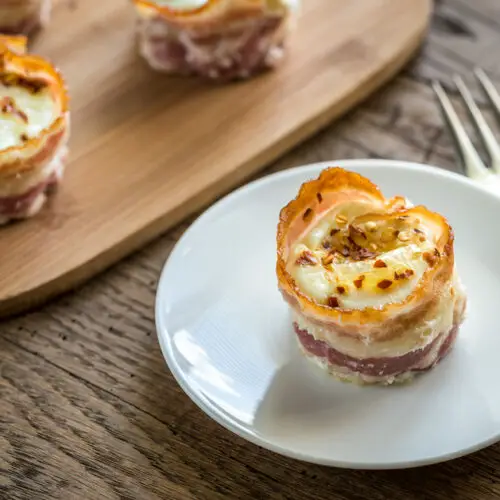 Air Fryer Egg and Bacon Cups