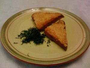 Air Fryer Sesame Toast (Potato)